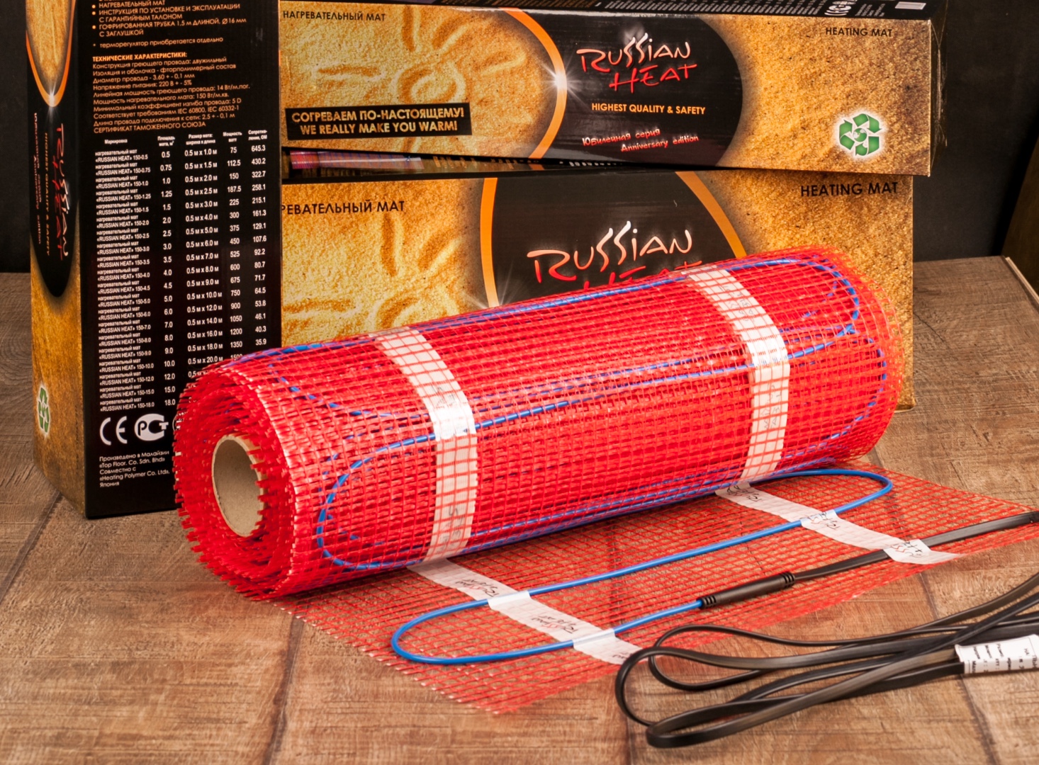 Нагревательный мини-мат двухжильный Russian Heat (0,75 кв.м.)